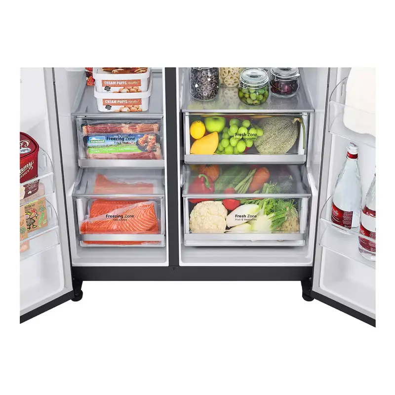 REFRIGERADORA LG SIDE BY SIDE DE 22.4P³ INSTAVIEW DOOR IN DOOR CRAFT ICE VS25XHWCB